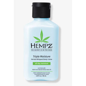 Hempz 2.25 fl oz Travel-Size Herbal Body Triple Moisturizer Peach Scent b1